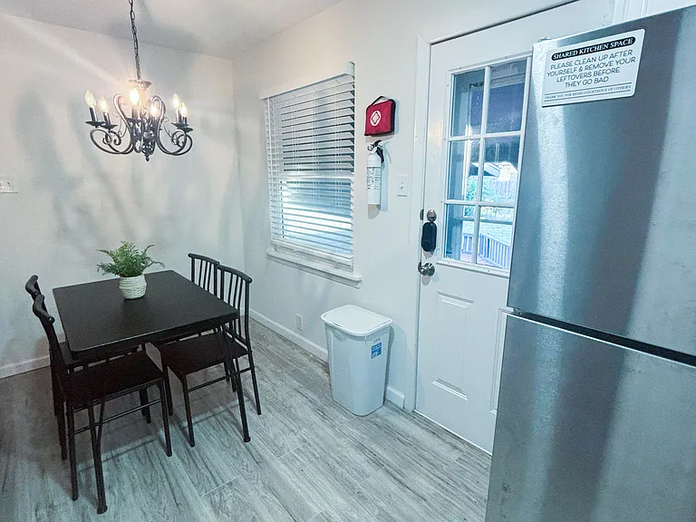 Dining area view from kitchen