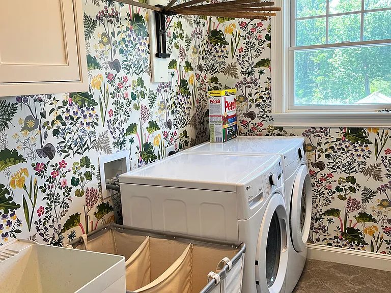 Second floor laundry room.