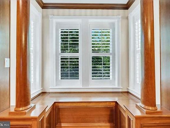 custom woodwork in second floor library