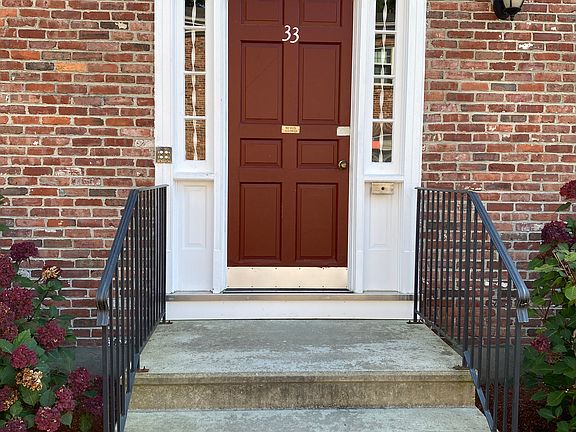 Front door to building.