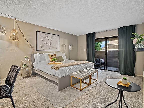 Primary bedroom is furnished with a king bed, desk and modem so you can access ethernet port if needed.