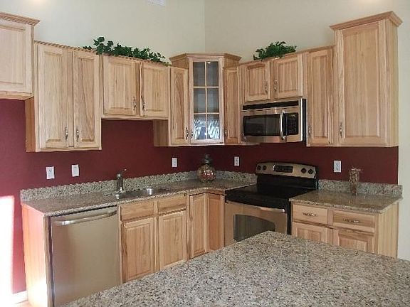 Granite tops & Hickory Cabs.