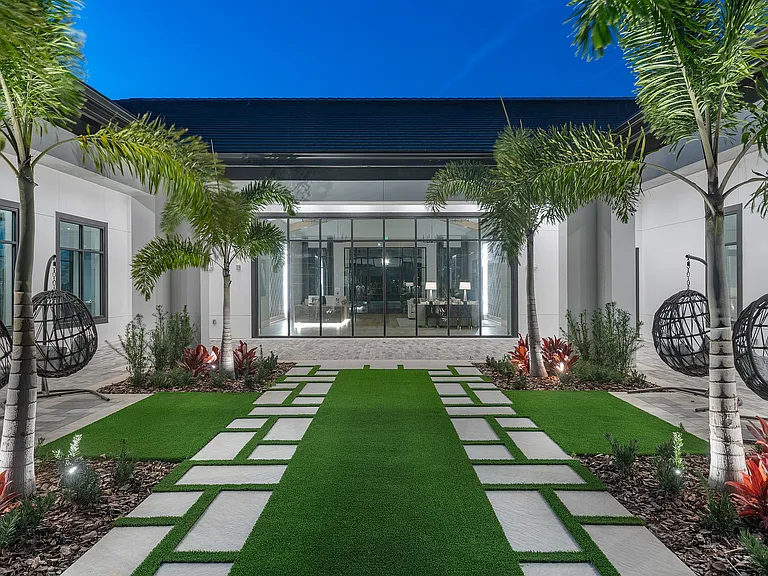 Stunning Evening View of our Outdoor Lounge Area