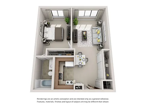 Floor plan One Bedroom