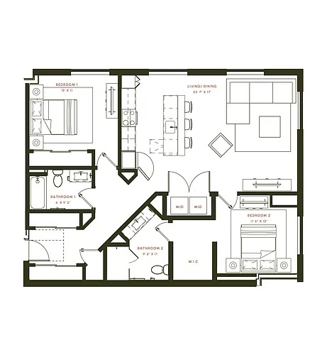 Floor plan B8 Balcony