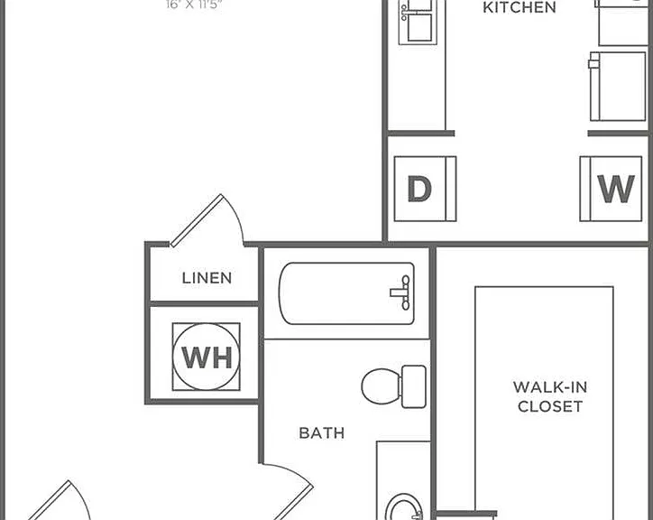 Post Oak | 1 bed 1 bath | 754 sq ft Post Oak | 1 bed 1 bath | 754 sq ft