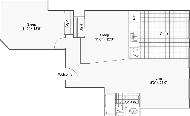 811 sqft 811 sqft