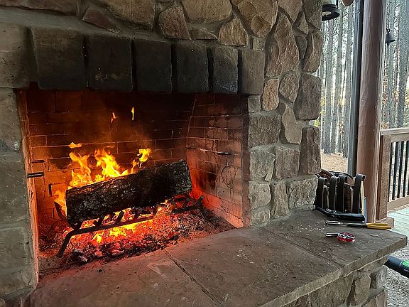 Covered porch - s’more time