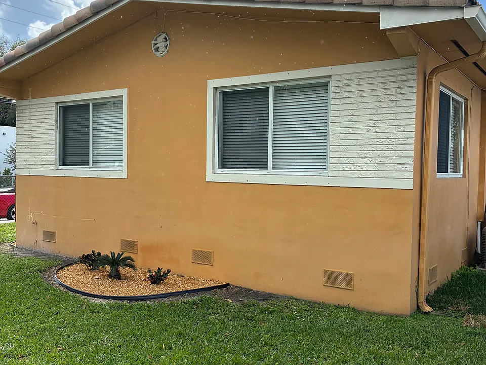 East side of house
