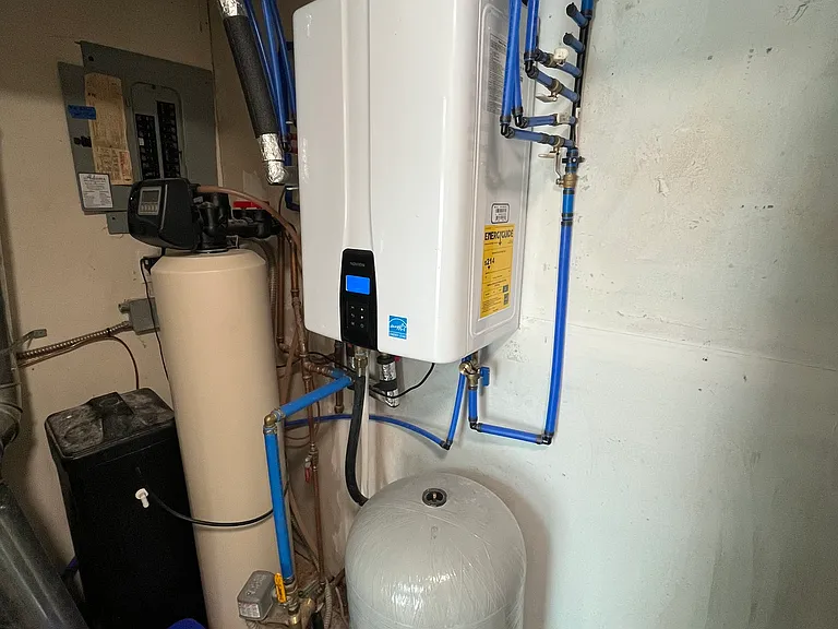 Tankless hot water heater and other utilities.