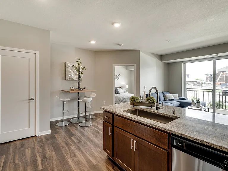 Open-concept layouts connect the kitchen and dining areas, providing a seamless space to relax or gather.