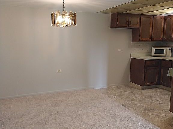 Dining room and kitchen