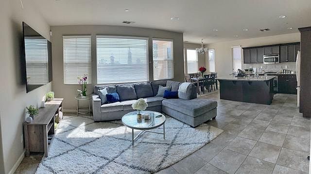 Open Concept Living Area/Kitchen and Dining Area