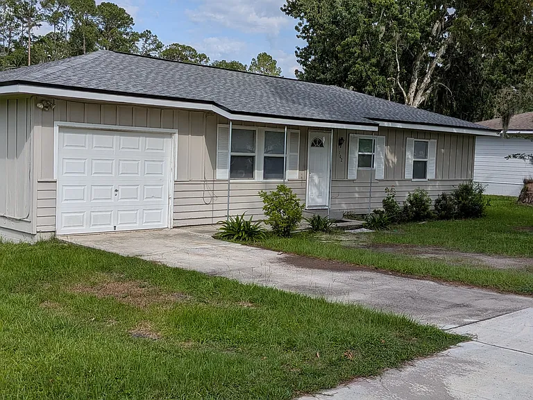 Front yard on corner lot