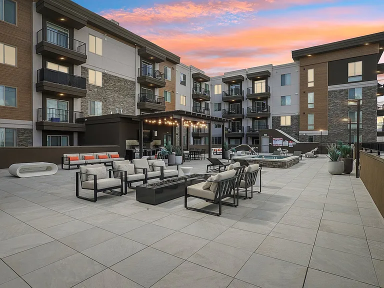 Sunset on the Rooftop Deck