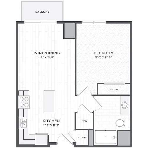 Floor plan 1B1BA-1N