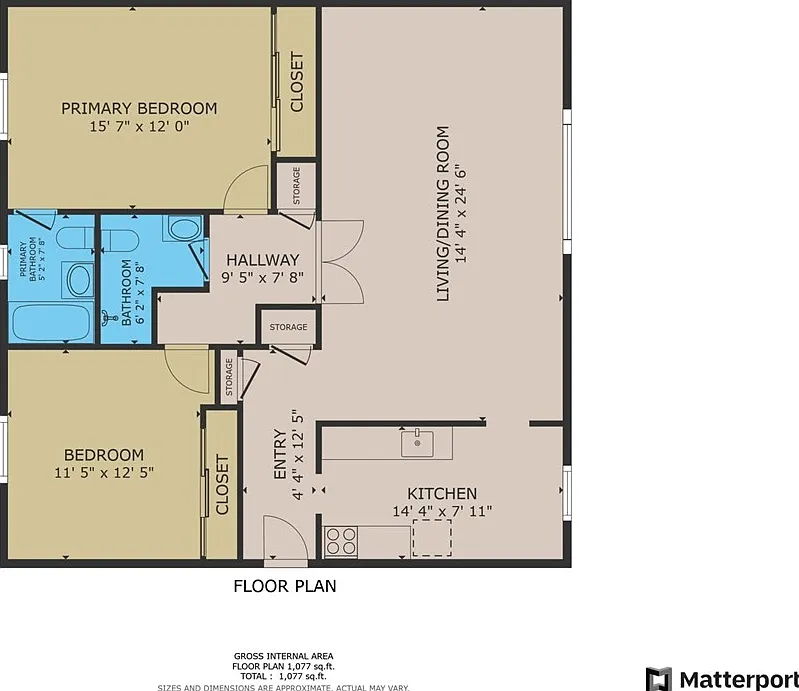 2 bed, 2.0 bath, 1052 sqft, $1,525 — Photo 2
