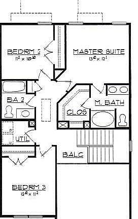 Second Story Floor Plan