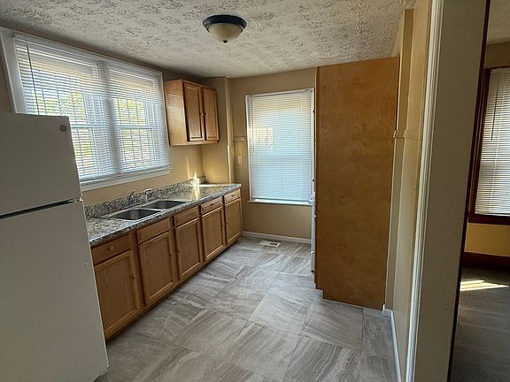 Kitchen with new floor