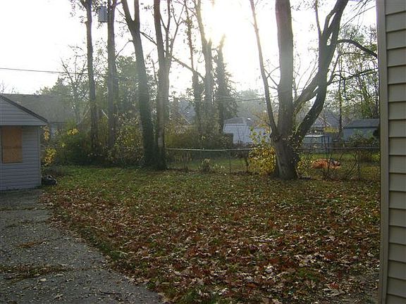 Back yard & garage