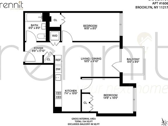 2nd image of 375 Dean St APT 1606