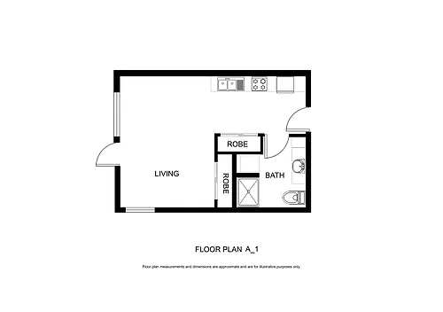 Floor plan Studio