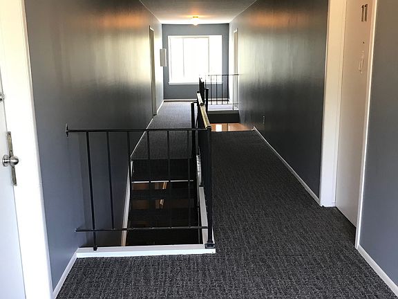 Typical upstairs common hallway