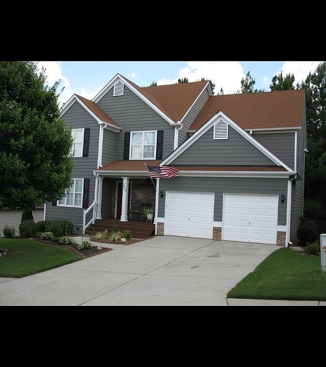 Fresh exterior paint