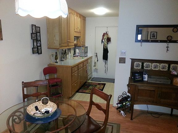View of kitchen from bedroom door