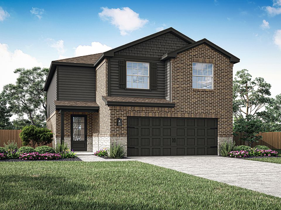 A rendering on the Mesquite with beautiful brick and stone detail