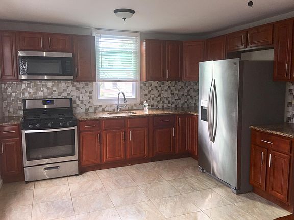 Stainless steel appliances and granite counter tops