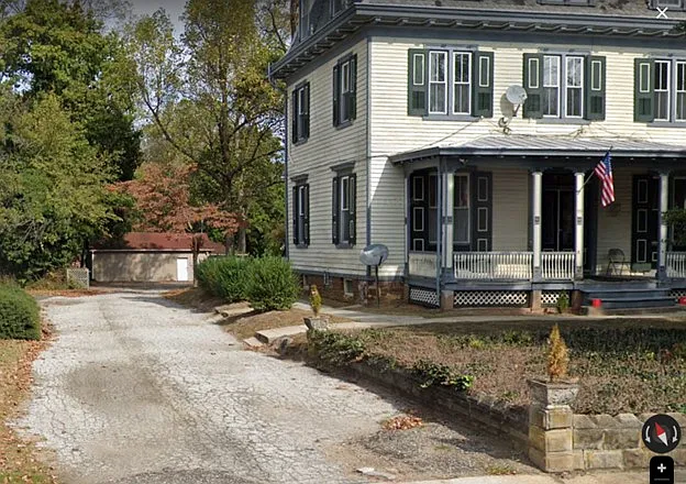 Off-street parking in back of house