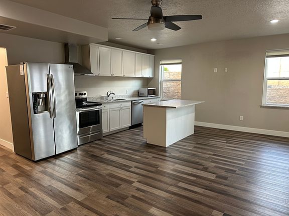 Living room and kitchen