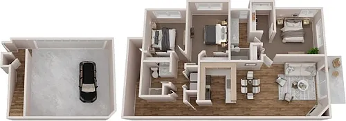 Floor plan 3x2 A Renovated