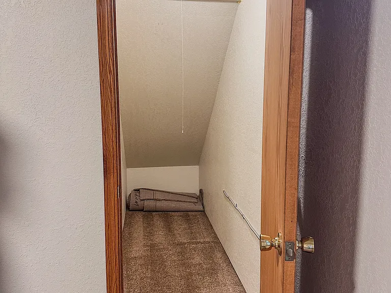 Closets and additional storage.