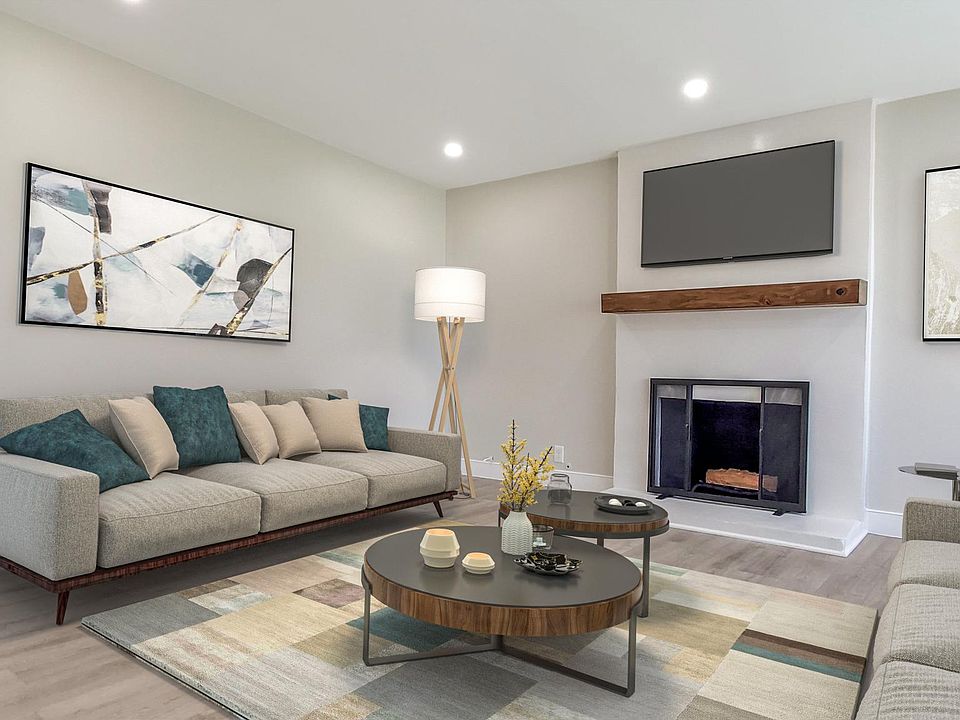 Digitally Staged Living Room