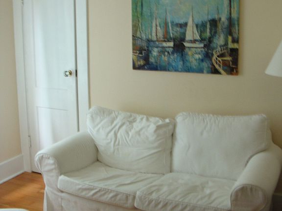 Bedroom with beautiful fir floors