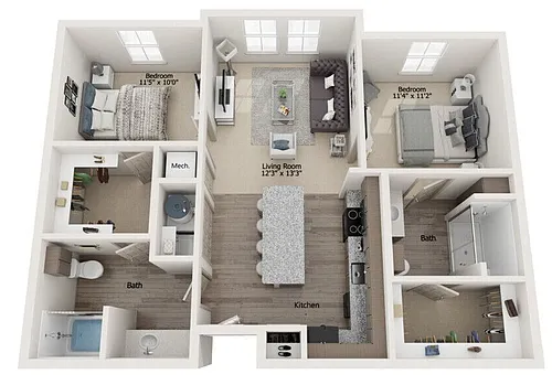 Floor plan B1B