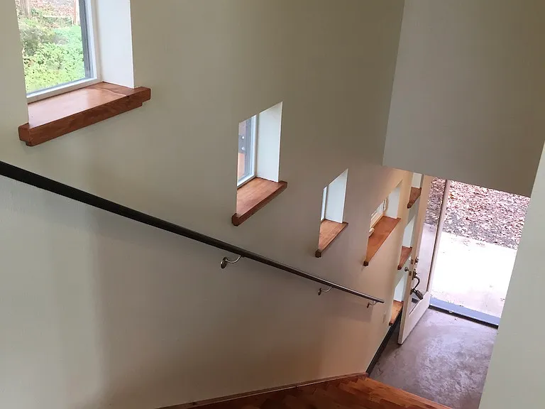 Stairs from the top looking down