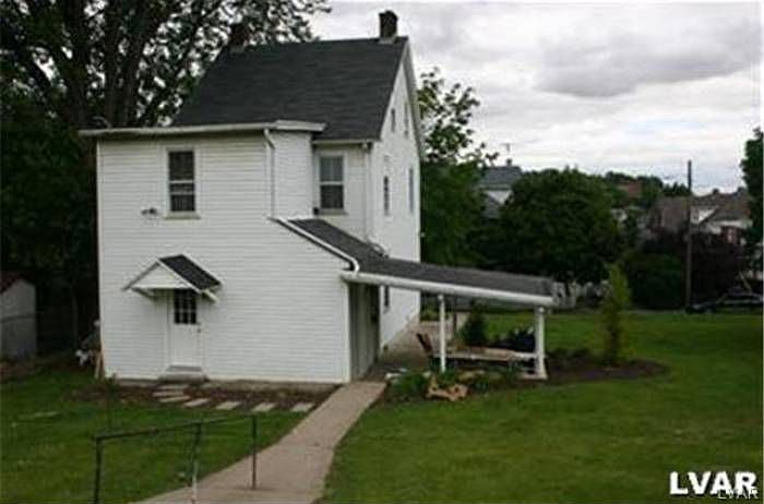 rear of the home