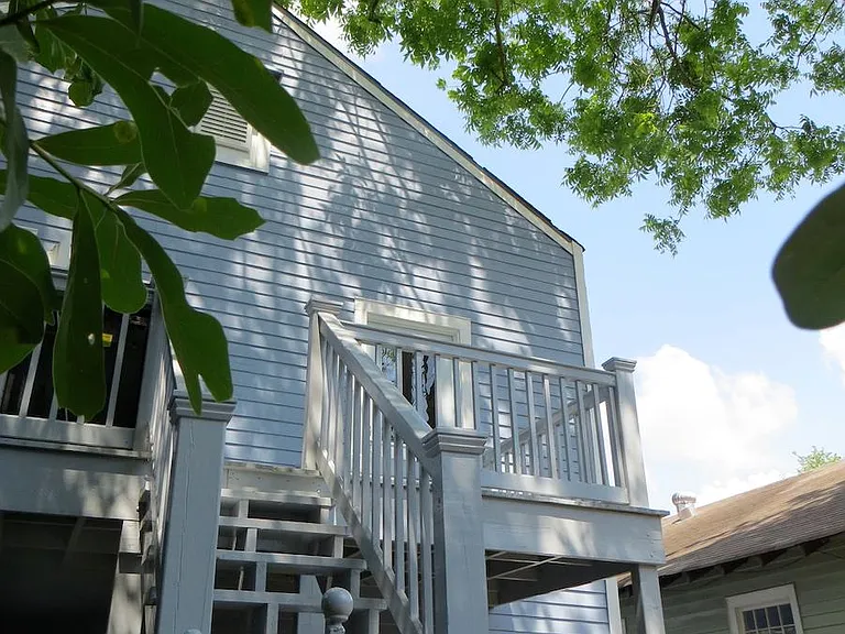 Rear deck and stairs