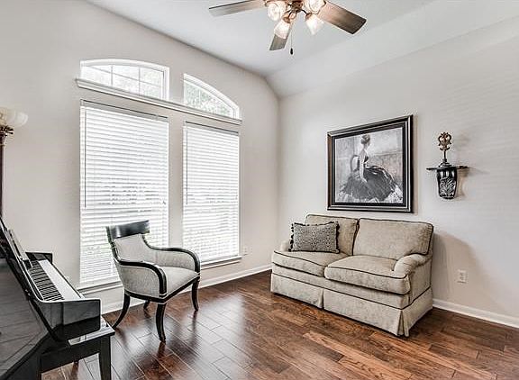 This family uses the study for their music room.