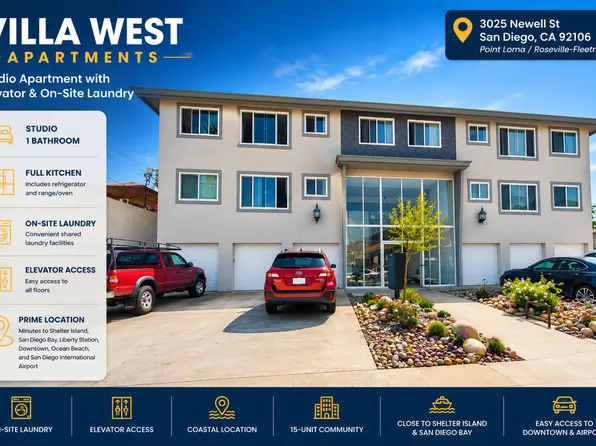 Villa West Apartments, 3025 Newell St APT 15, San Diego, CA 92106