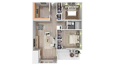 Floor plan 2 X 1
