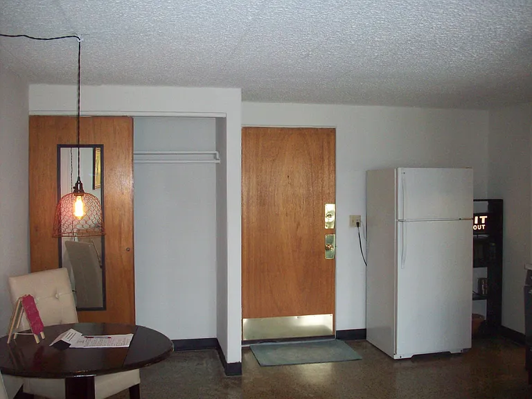 View back to front door