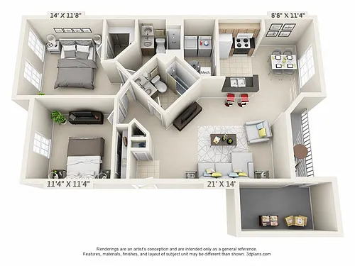 Floor plan Eaton