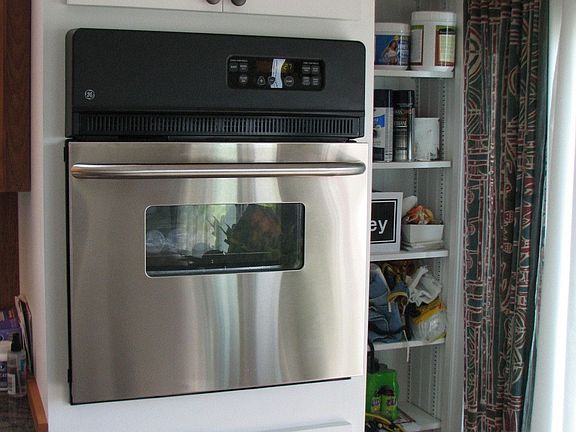 New stainless wall oven