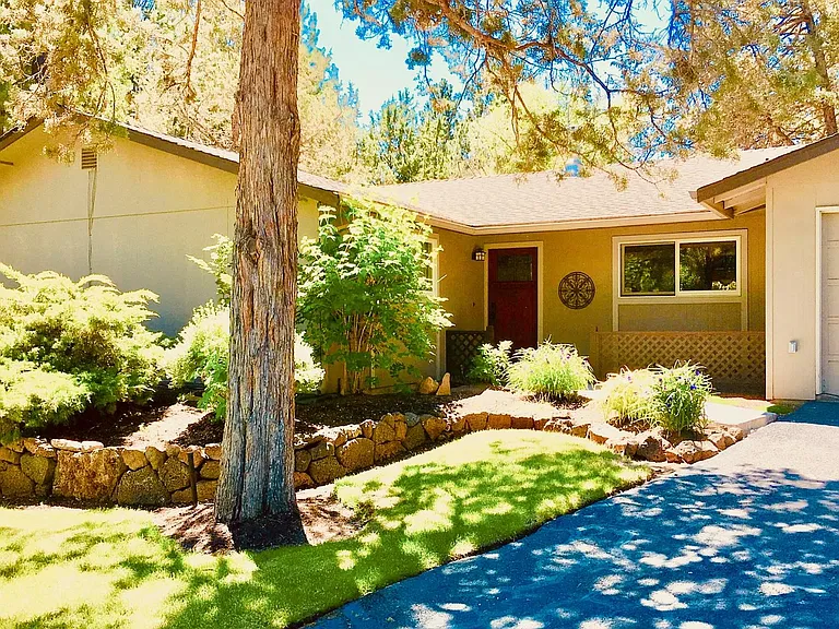 Front of the home, all yard maintainance included. Parking inside the garage as well as driveway.