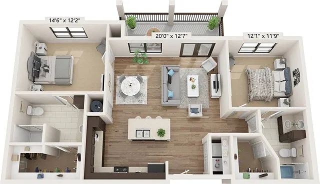 Floor plan B3