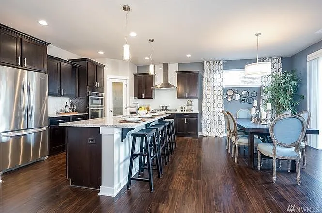 Kitchen and Dining Room (picture from model home - same floo